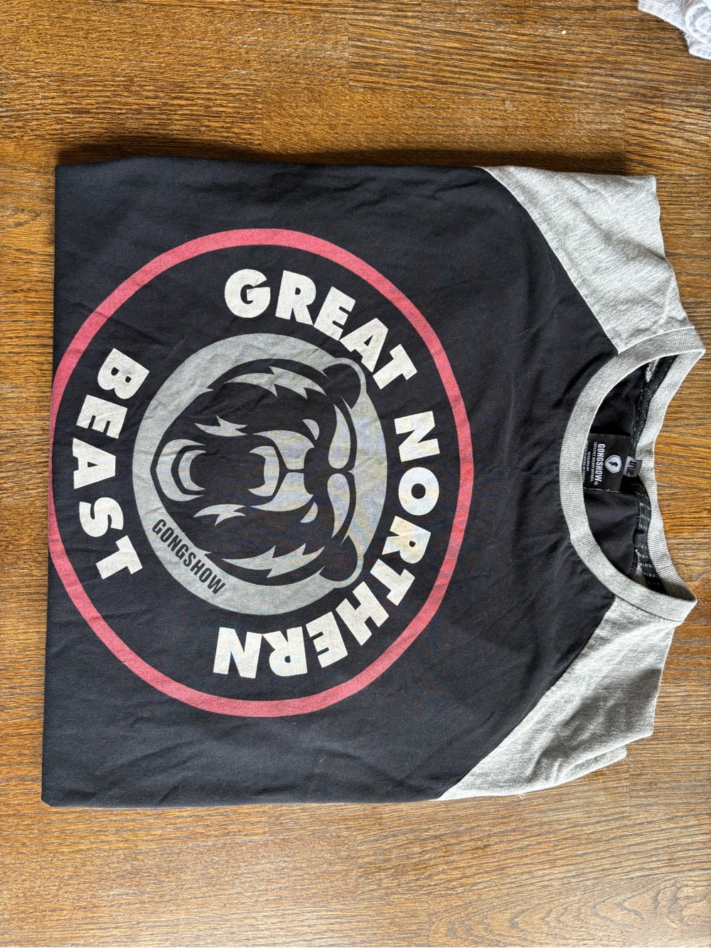 Great Northern Beast 3/4 Sleeve Tee - Black & Gray